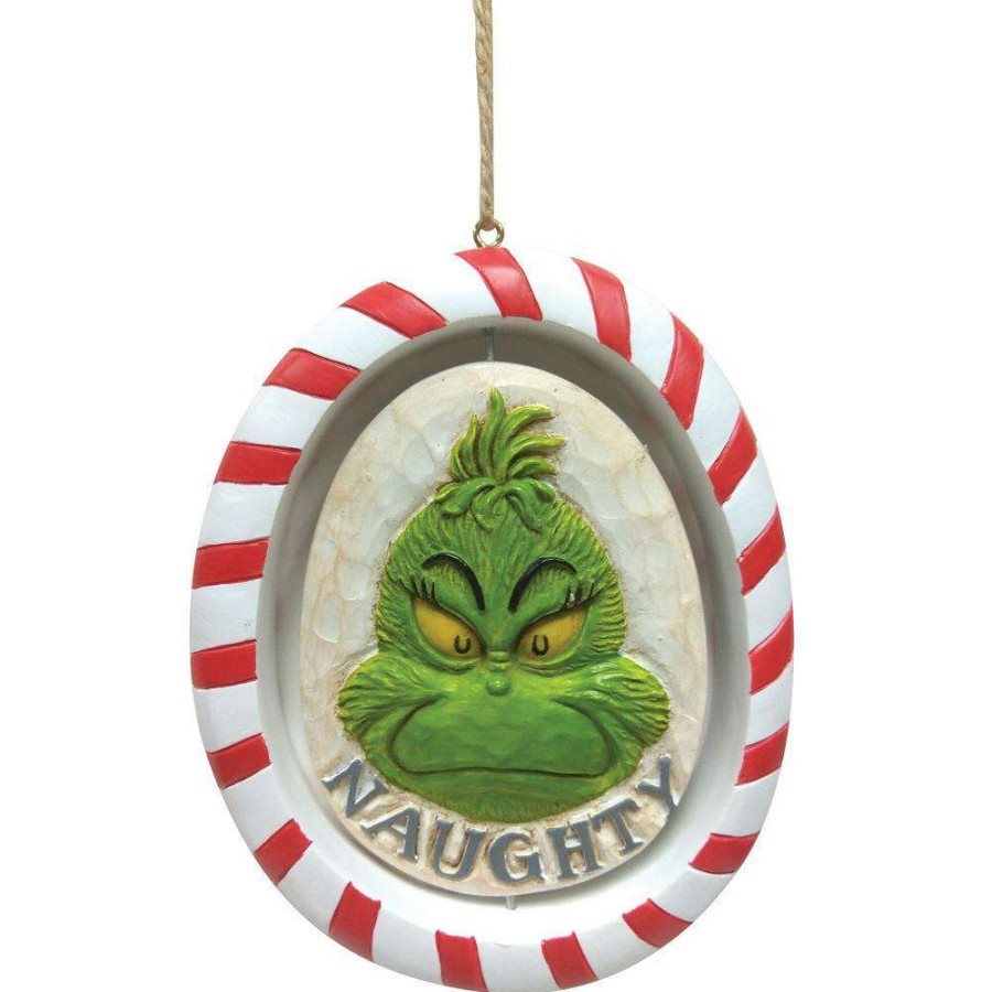 Figures & Figurines * | Disney Clearance Grinch By Jim Shore Ornament Grinch Rotating Ornament