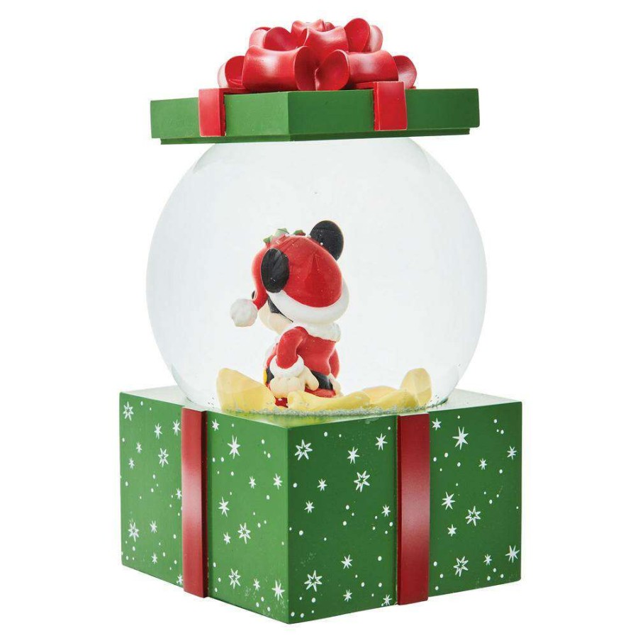 Figures & Figurines * | Sale Online Disney Snow Globe Mickey In Present