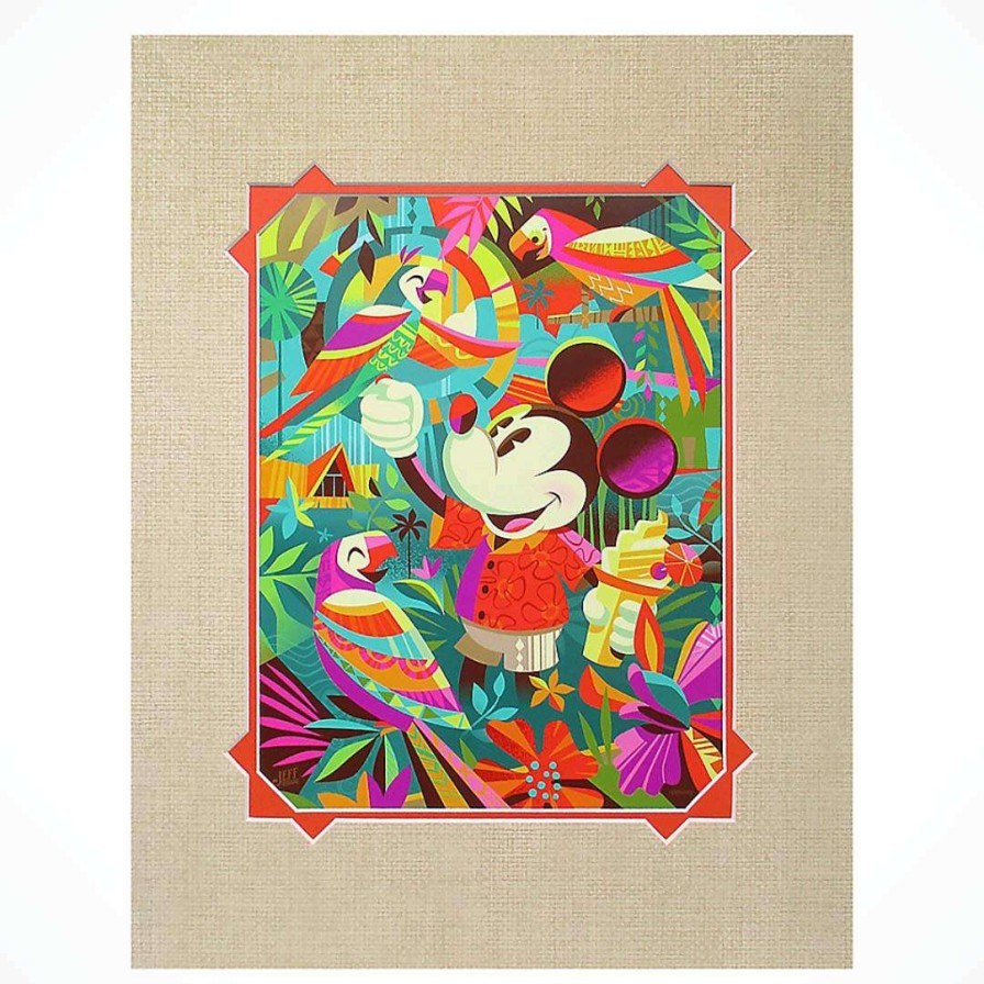 Prints And Signs * | Best Sale Disney Artist Print Jeff Granito Aloha Mickey