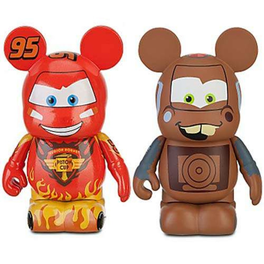 Figures & Figurines * | Large Choice Disney Vinylmation Set Cars 2 Lightning Mcqueen Tow Mater 2 Pc. 3