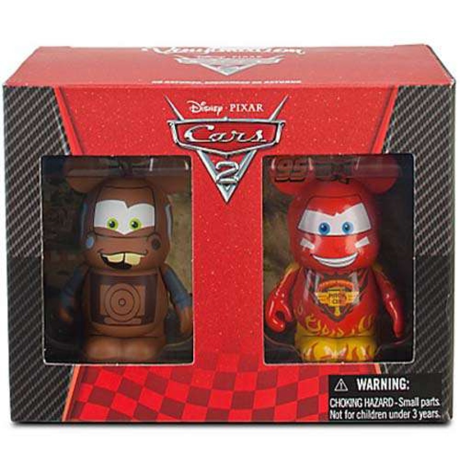 Figures & Figurines * | Large Choice Disney Vinylmation Set Cars 2 Lightning Mcqueen Tow Mater 2 Pc. 3