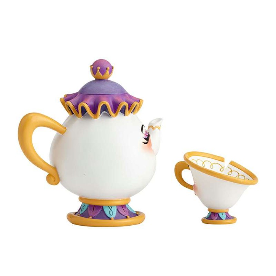 Figures & Figurines * | Disney World Of Miss Mindy Figurine Beauty And The Beast Mrs. Potts And Chip Free Delivery