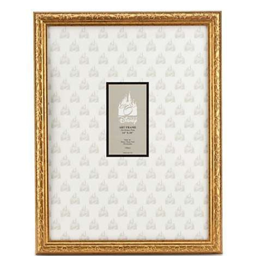 Prints And Signs * | Discounts Disney Print Frame Mickey Mouse Gold Frame 14" X 18"