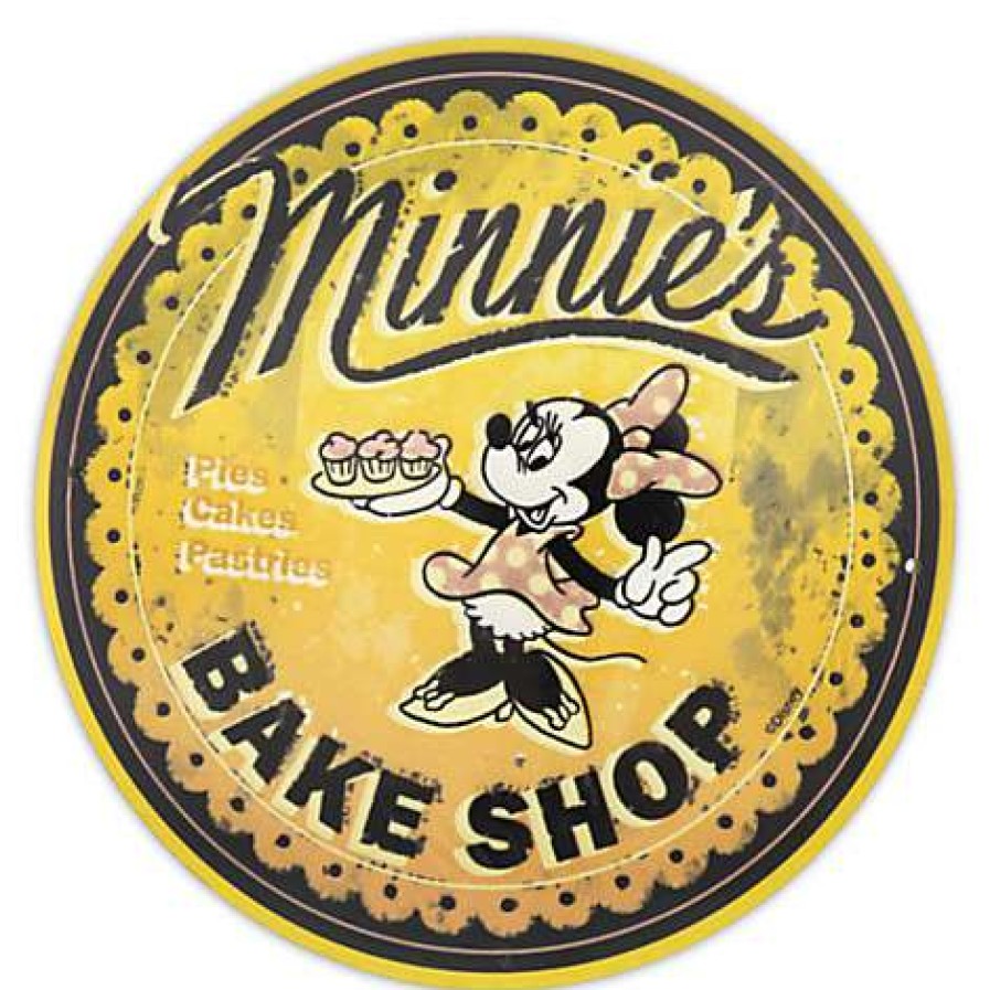 Prints And Signs * | Reliable Quality Disney Wall Sign Minnie'S Bake Shop Wall Sign