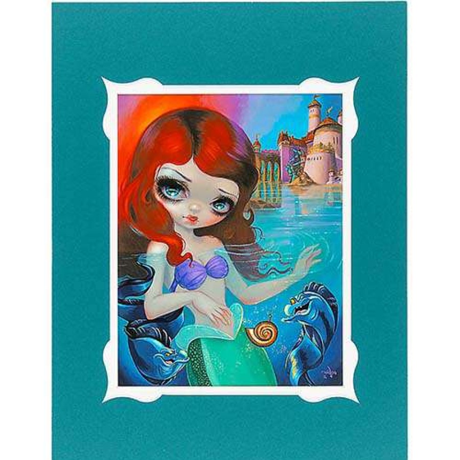 Prints And Signs * | Outlet Sale Disney Deluxe Artist Print Ariel By Jasmine Becket-Griffith