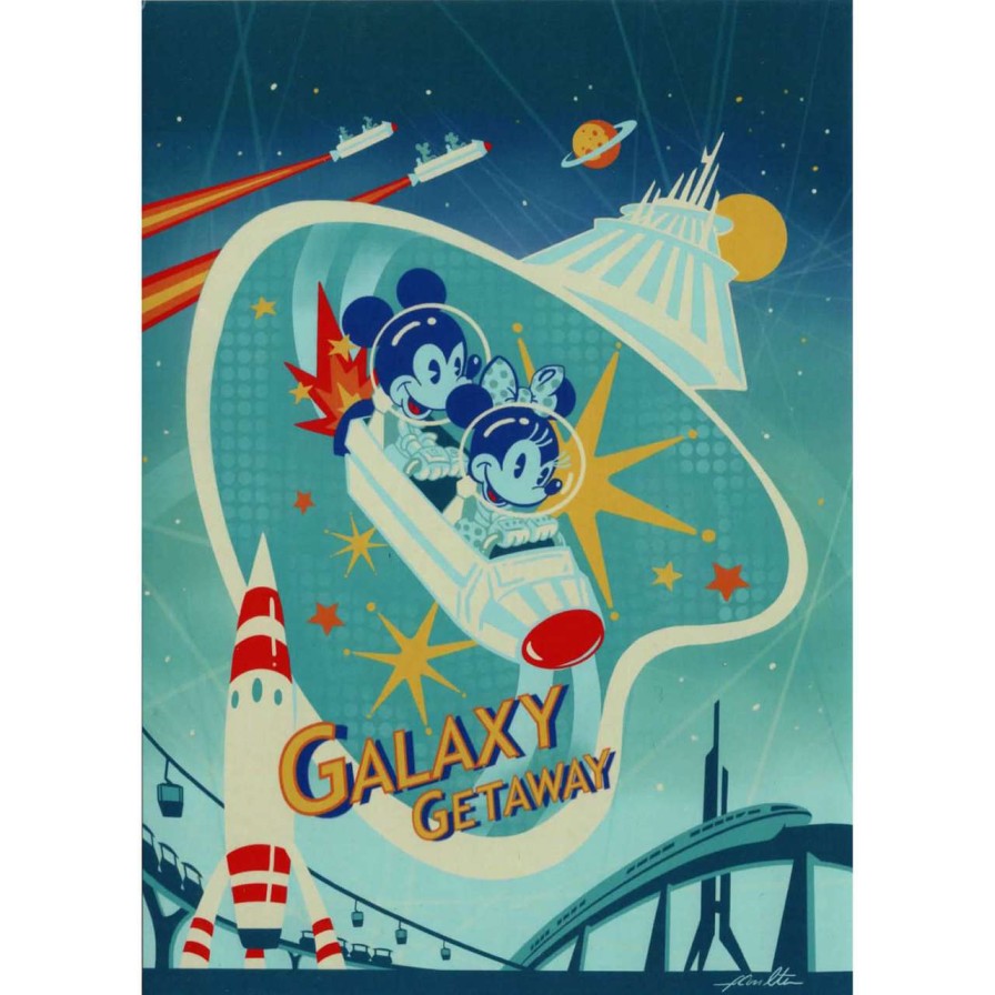 Prints And Signs * | Reliable Quality Disney Postcard John Coulter Galaxy Getaway