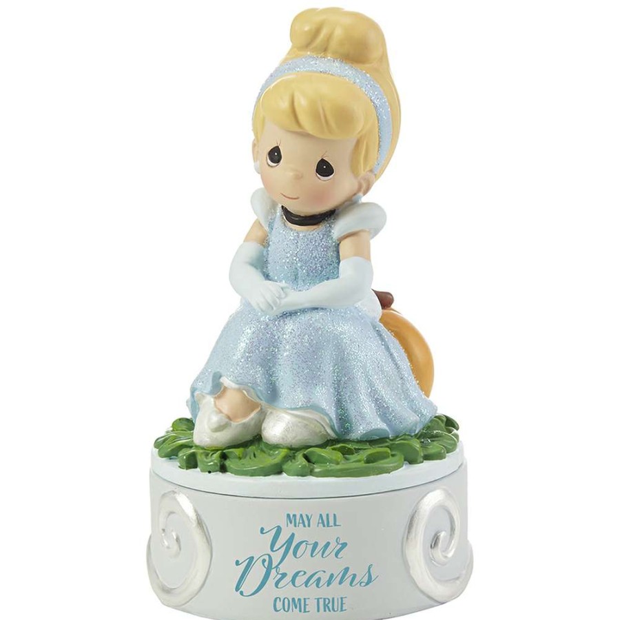 Figures & Figurines * | Disney Precious Moments Jewelry Box Disney Showcase Collection Cinderella Quality Guarantee