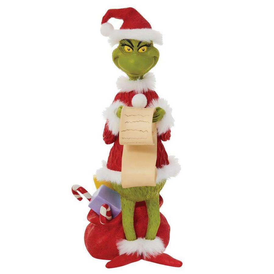 Figures & Figurines * | Disney Discounts Grinch Figure Grinch Checking His List