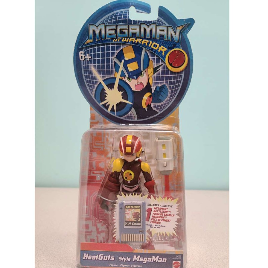 Figures & Figurines * | Disney Quick Delivery Mattel Megaman Nt Warrior Action Figure Moc Heatguts Style Megaman W/ M-Cannon Battlechip G4371