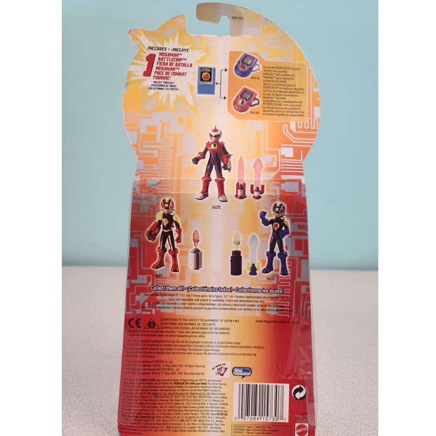 Figures & Figurines * | Disney Quick Delivery Mattel Megaman Nt Warrior Action Figure Moc Heatguts Style Megaman W/ M-Cannon Battlechip G4371