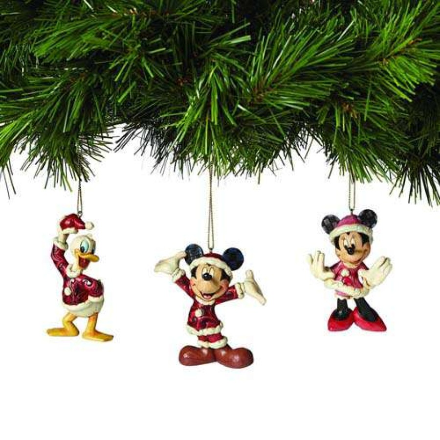 Figures & Figurines * | Top Selling Disney Ornament Set Traditions By Jim Shore Mickey And Friends