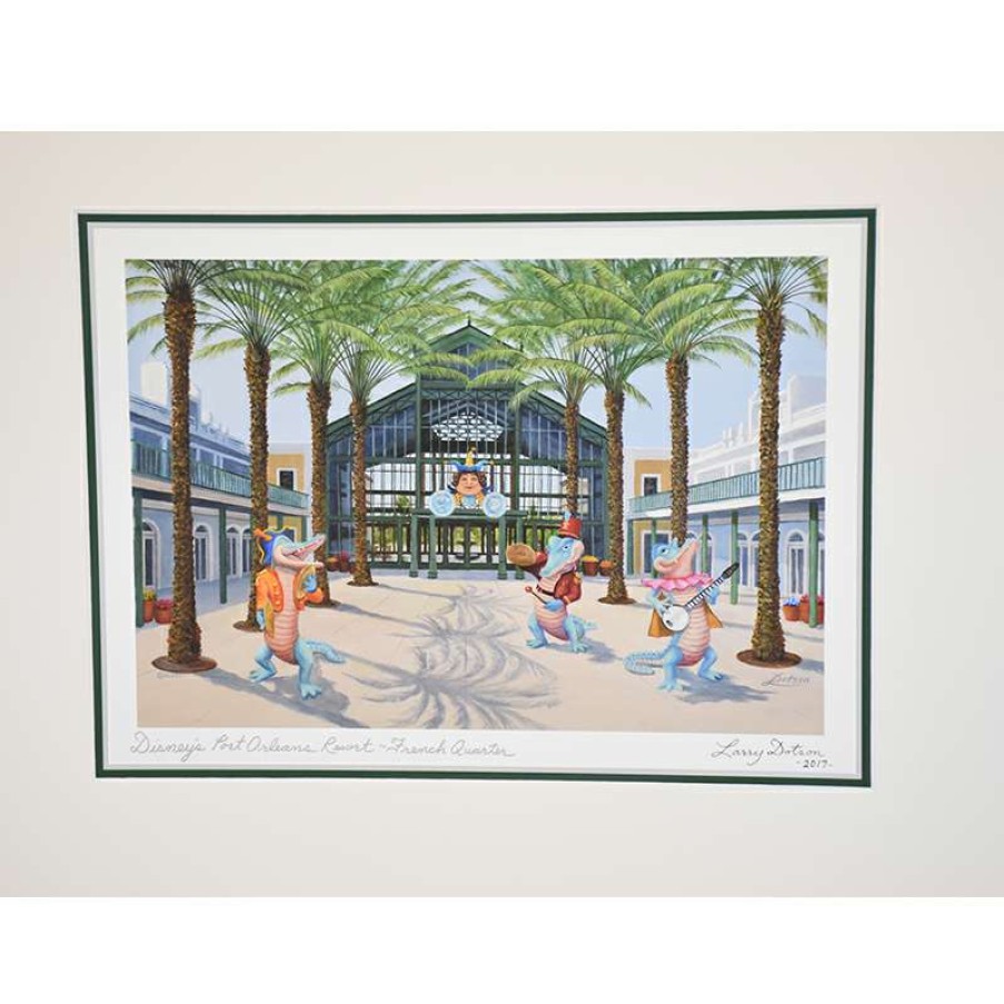 Prints And Signs * | New Arrivals Disney Artist Print Larry Dotson Port Orleans French Quarter Resort