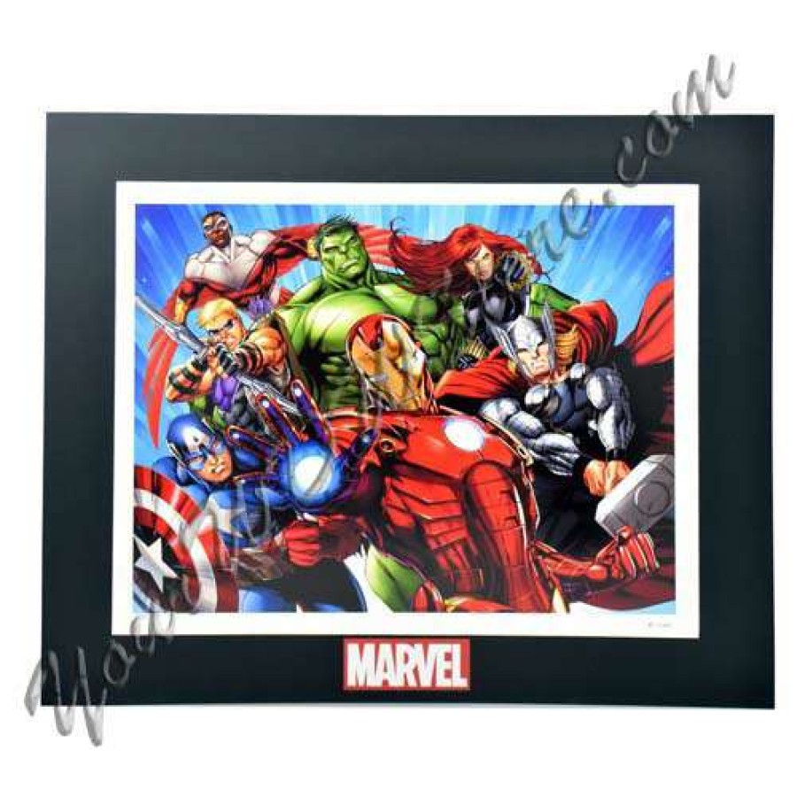 Prints And Signs * | Sale Online Disney Marvel Lithograph Print Heroes Limited Edition 1000