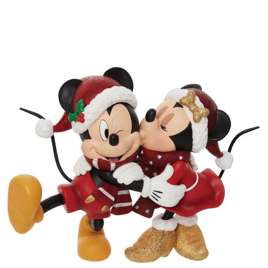 Figures & Figurines * | Disney Showcase Collections Figurine Mickey & Minnie Holiday Best Sale