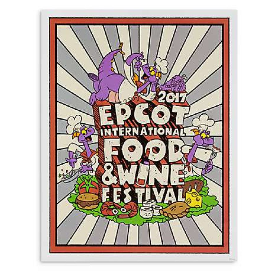 Prints And Signs * | Disney Poster Print 2017 Epcot Food & Wine Festival Chef Figment Cheap