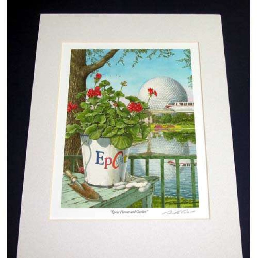 Prints And Signs * | Reliable Quality Disney Artist Print David Doss Epcot Flower And Garden