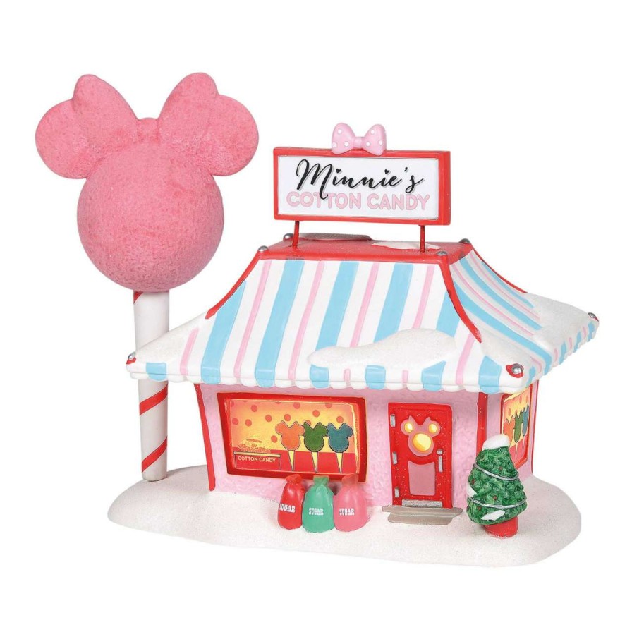 Figures & Figurines * | Disney Village Figure Minnie'S Cotton Candy Shop Classical