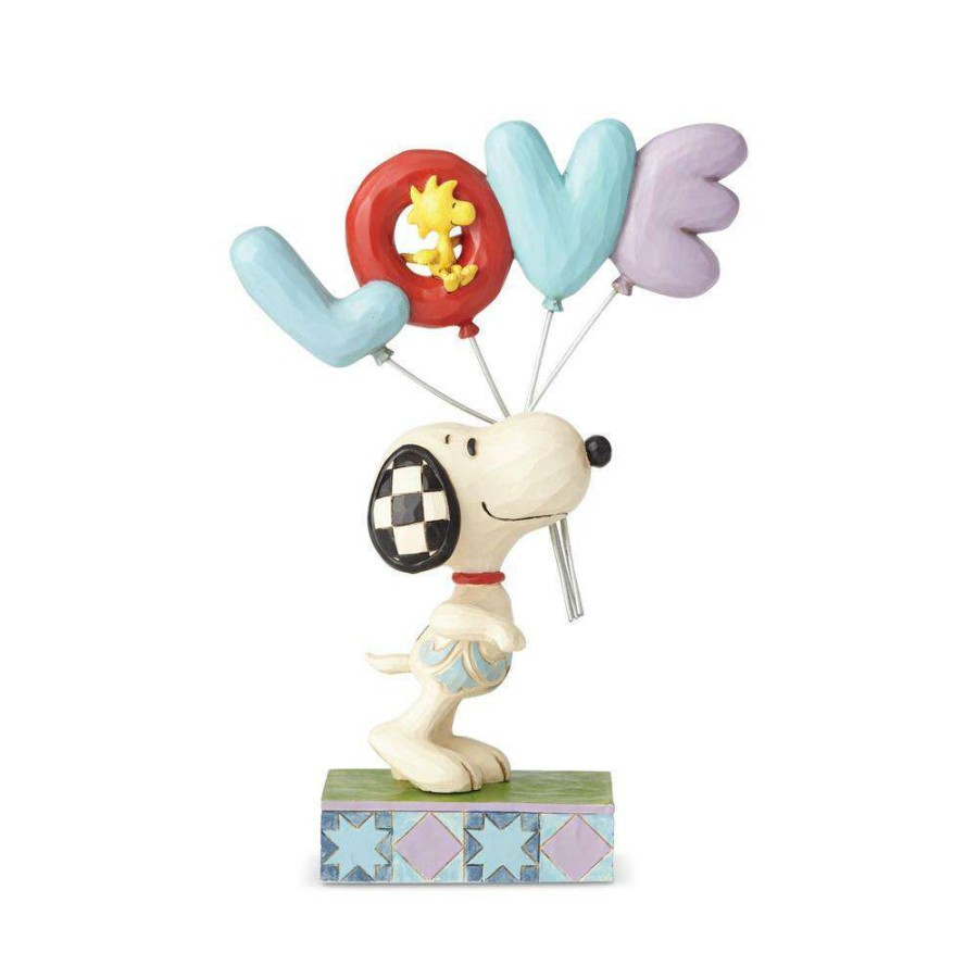 Figures & Figurines * | Disney High Quality Peanuts By Jim Shore Snoopy With Love Balloon