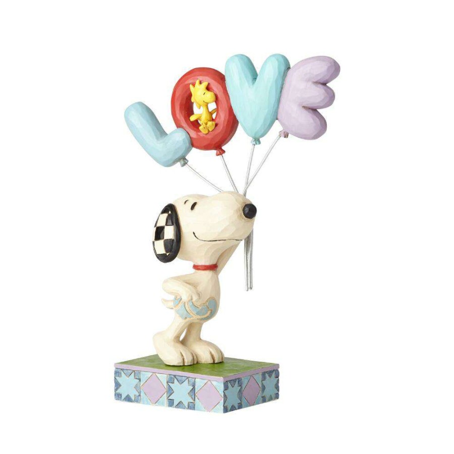 Figures & Figurines * | Disney High Quality Peanuts By Jim Shore Snoopy With Love Balloon