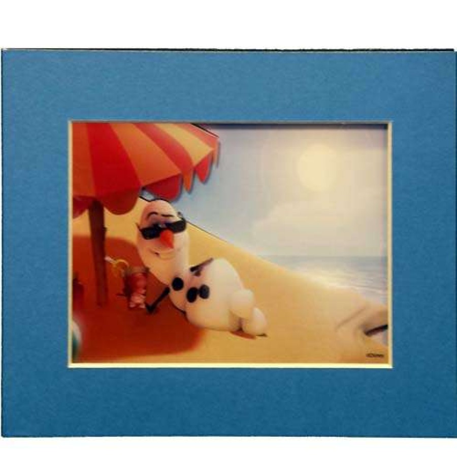 Prints And Signs * | Online Sales Disney Laser Cel Frozen Olaf On The Beach