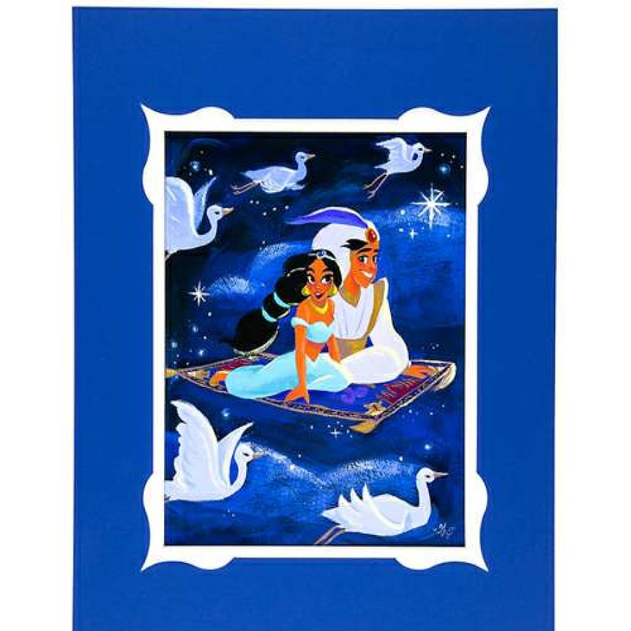 Prints And Signs * | Sale Online Disney Deluxe Print Aladdin To The Moon And Back By Gabby Zapata