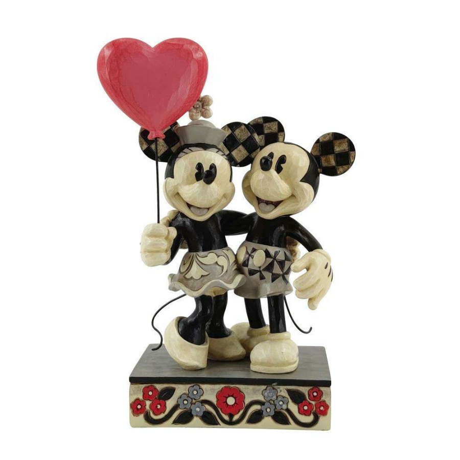 Figures & Figurines * | Disney Traditions Figure Mickey And Minnie Heart Limited Edition