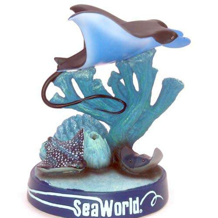 Figures & Figurines * | Seaworld Resin Figure Manta Stingray Disney Promotions