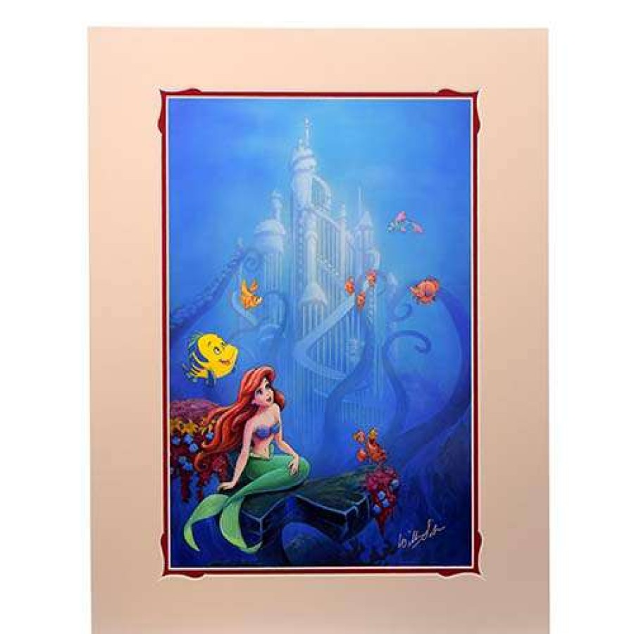 Prints And Signs * | High Quality Disney Artist Print William Silvers Princess Ariel Dream Song