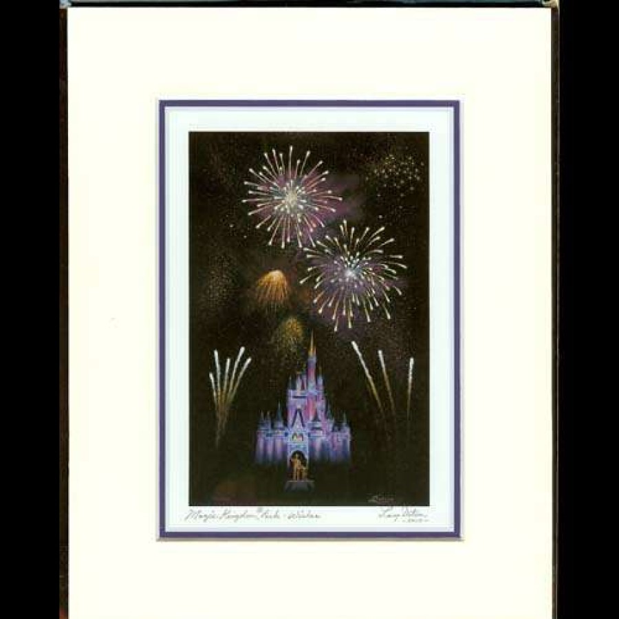 Prints And Signs * | Best Sellers Disney Artist Print Larry Dotson Magic Kingdom Park Wishes 11X14 White