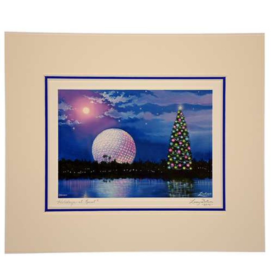 Prints And Signs * | Online Disney Artist Print Larry Dotson Holidays At Epcot 8 10