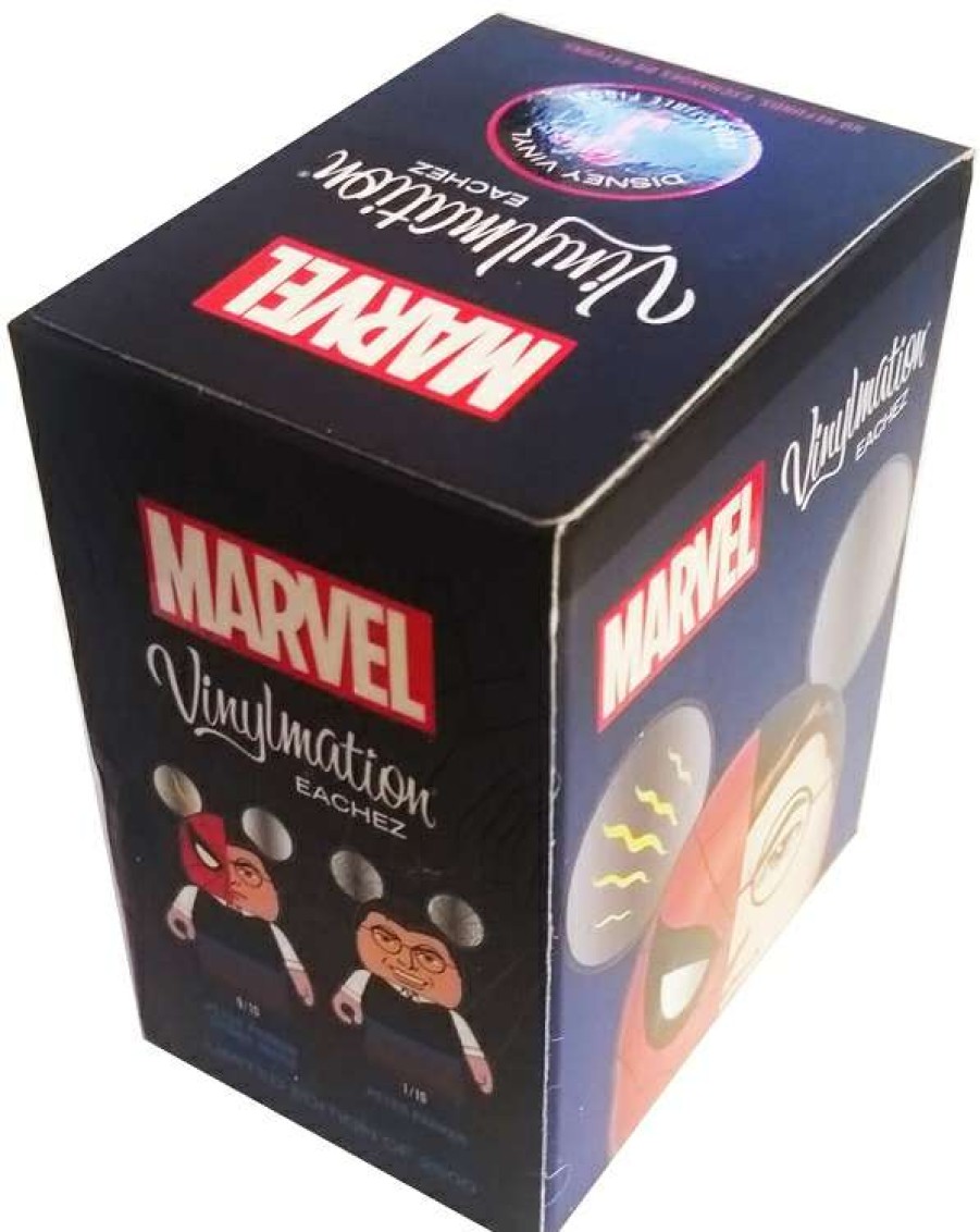 Figures & Figurines * | Disney Vinylmation Eachez 3" Marvel Spiderman Peter Parker Blind Box Discount