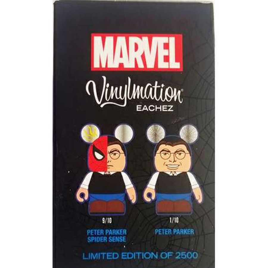 Figures & Figurines * | Disney Vinylmation Eachez 3" Marvel Spiderman Peter Parker Blind Box Discount