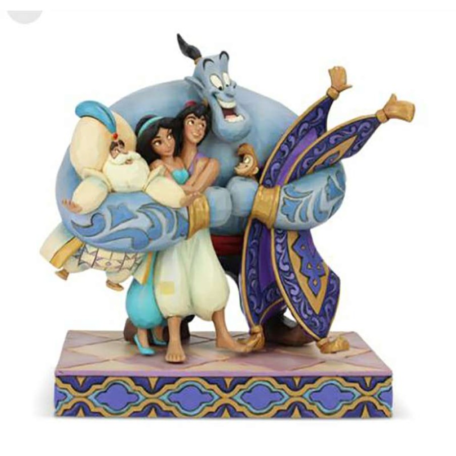 Figures & Figurines * | Disney Traditions By Jim Shore Aladdin Group Hug Crazy Deals