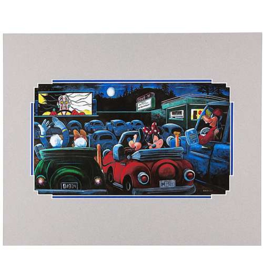 Prints And Signs * | Quick Delivery Disney Deluxe Artist Print Drive-In By Brian Blackmore