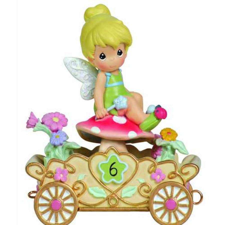 Figures & Figurines * | Disney Precious Moments Figurine Birthday Parade No. 6 Tinker Bell Discount Online